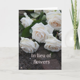 En lugar de la tarjeta de flores para simpatía/fun