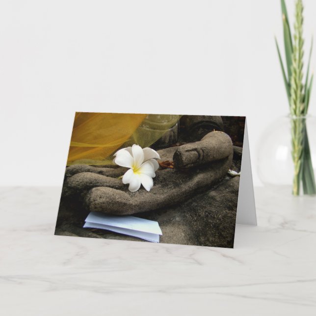 En manos de Buda, Notecard (Anverso)