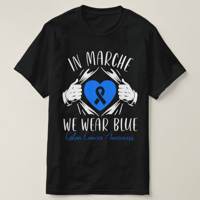 En Marzo Usamos Camiseta Azul (Diseño del anverso)