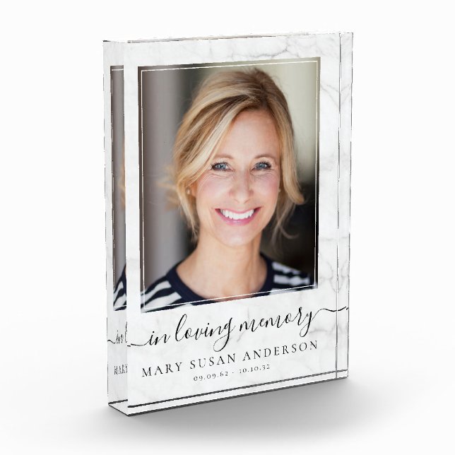 En memoria amorosa Foto Marble Memorial (Izquierda)