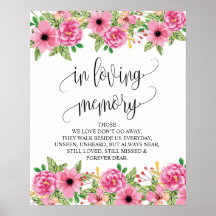 En memoria amorosa Señal de mesa conmemorativa de 