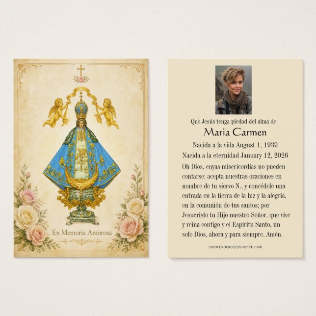 En Memoria Amorosa Virgen de San Juan (Anverso y reverso)