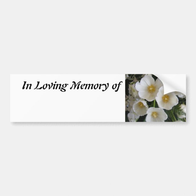 En memoria cariñosa añada a la pegatina para el (Frente)