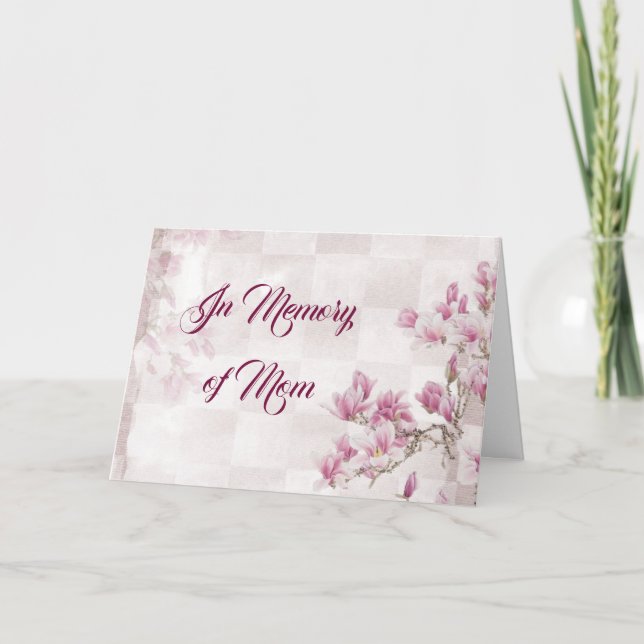 En memoria de la tarjeta de felicitación de mamá (Anverso)