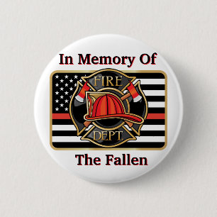 En Memoria de los Bomberos Botón
