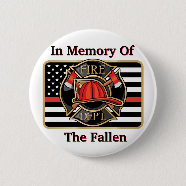 En Memoria de los Bomberos Botón (Anverso)