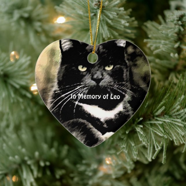 En memoria de los Navidades de gatos, ornamentos d (Árbol)