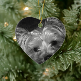 En memoria de los Navidades de perros Ornamentos d