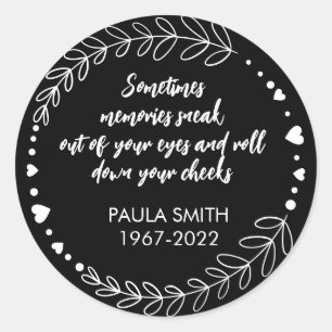 En memoria de los pegatinas de tejidos