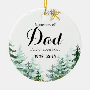En memoria de papá, regalos de Navidades ornamento