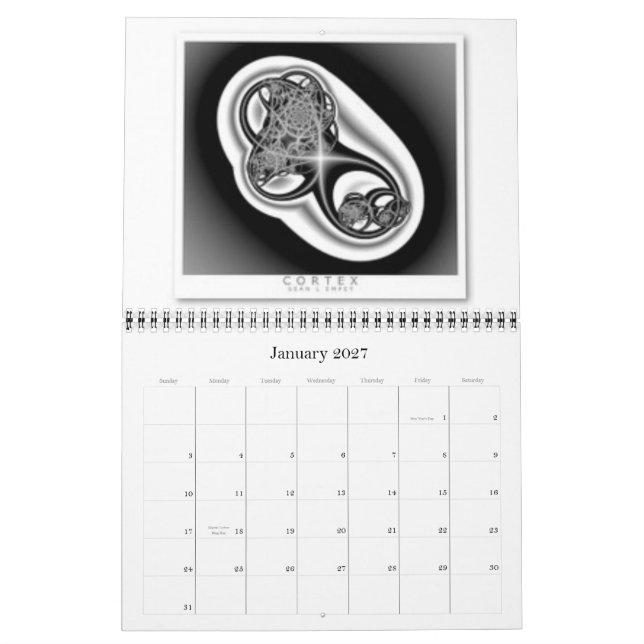 En memoria del calendario 11x14 (Jan 2027)