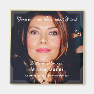 En memoria del imán de velas con texto - HAMbyWG