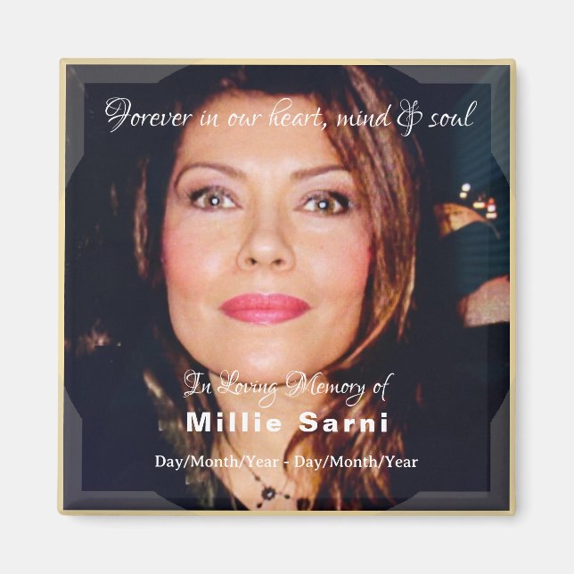 En memoria del imán de velas con texto - HAMbyWG (Frente)