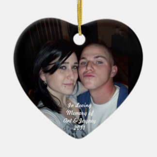 En memoria del ornamento de Anthony y de Jayney