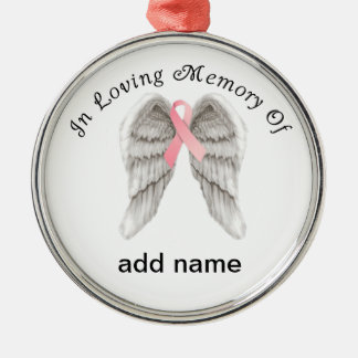 En memoria del ornamento del navidad del cáncer de
