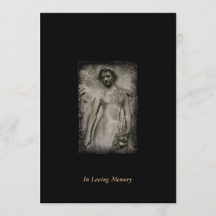 En memoria Invitación en memoria del funeral