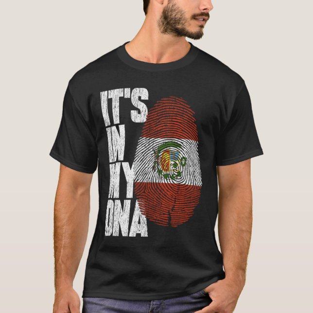En mi ADN Camisa peruana orgullo regalo Perú (Anverso)