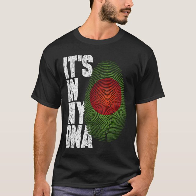 En mi ADN, la camiseta bengalí es un regalo orgull (Anverso)