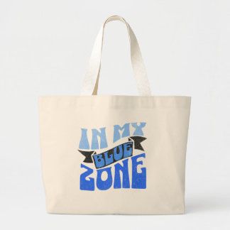 En mi bolsa de tote de la zona azul