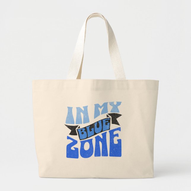 En mi bolsa de tote de la zona azul (Frente)