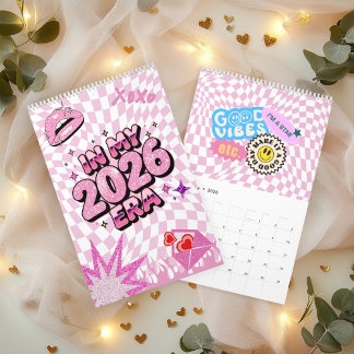 En Mi Calendario Estético Rosa de la Era 2026 con 