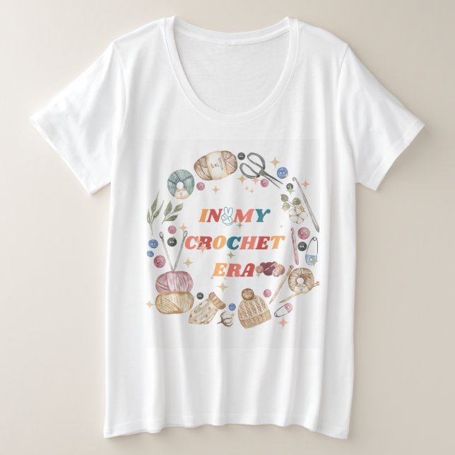 En mi camiseta de la era Crochet, Regalo de Madre  (Anverso del diseño)