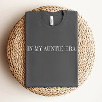 En mi camiseta de la era de la tía