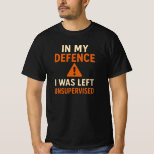 En mi defensa me dejaron camiseta sin supervisión