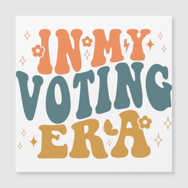 En mi era de votación, una onda retro (Anverso)