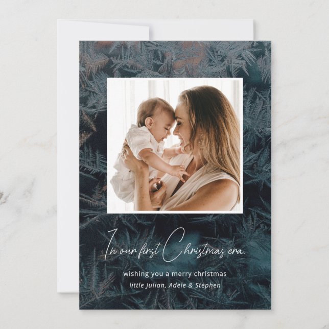 En mi era, nuestra primera nieve de Navidad negra (Anverso)