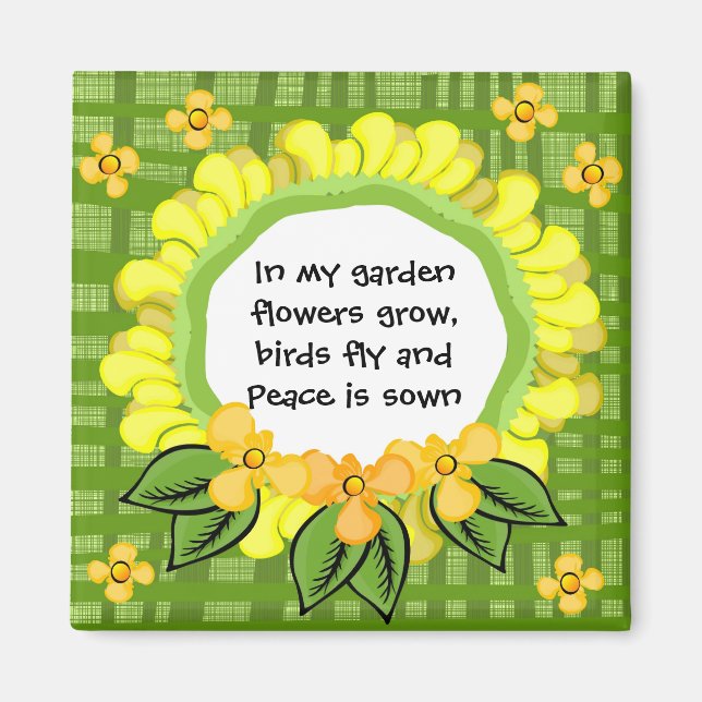 En mi jardín. Plaza de imanes (Frente)