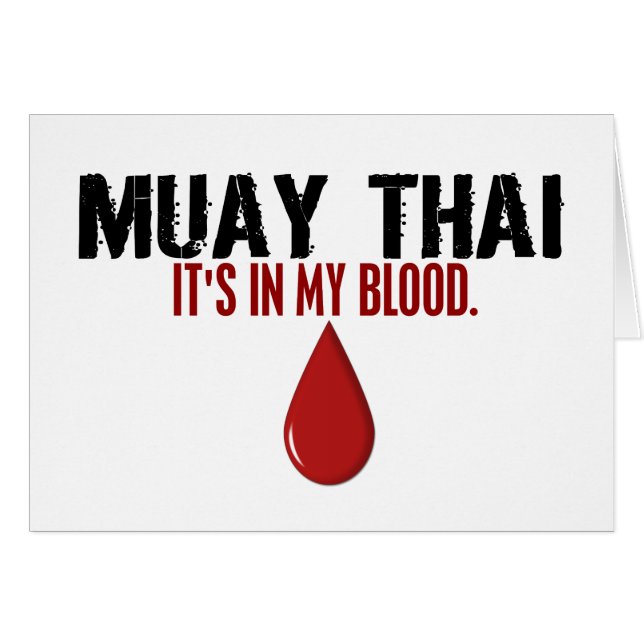 En mi TAILANDÉS de MUAY de la sangre (Anverso (Horizontal))