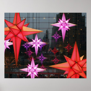 En New York City. Decoración del navidad dentro