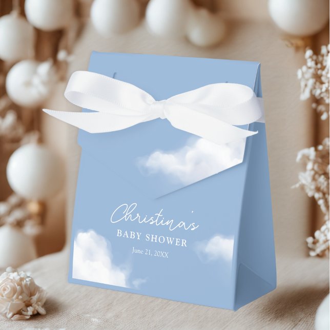 ✨ En Nube 9 Cajas Baby Shower Azul Favor ✨ (Subido por el creador)