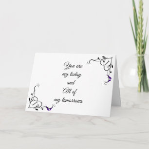 *EN NUESTRO DÍA DE BODA** para la tarjeta BRIDE o 