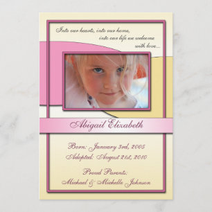 En nuestros corazones ~ Invitaciones de adopción