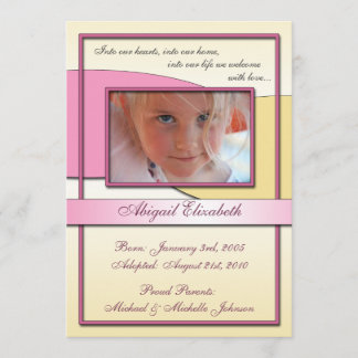 En nuestros corazones ~ Invitaciones de adopción