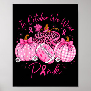 En octubre usa calabazas rosadas arte de cáncer de