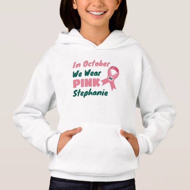 En octubre usamos rosado para [Nombre personalizad (Anverso)