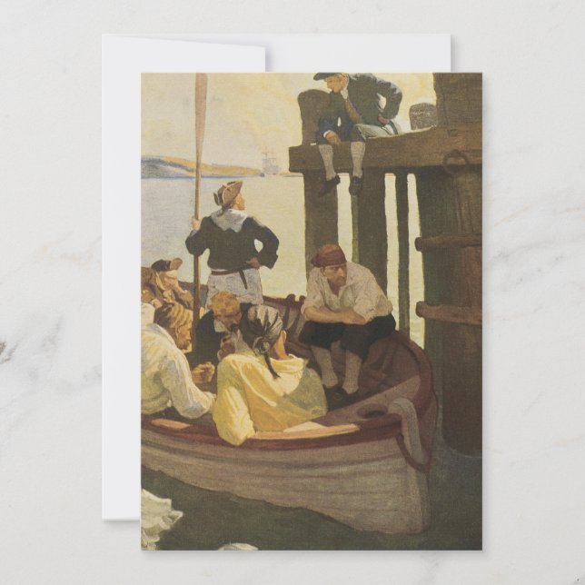 En Queen's Ferry por NC Wyeth, Piratas Antiguos (Anverso)