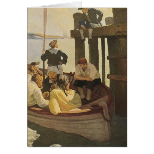 En Queen's Ferry por NC Wyeth, Piratas Antiguos
