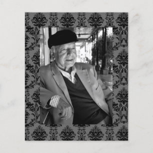 En recuerdo de Memoriam, volante de fotos funerale