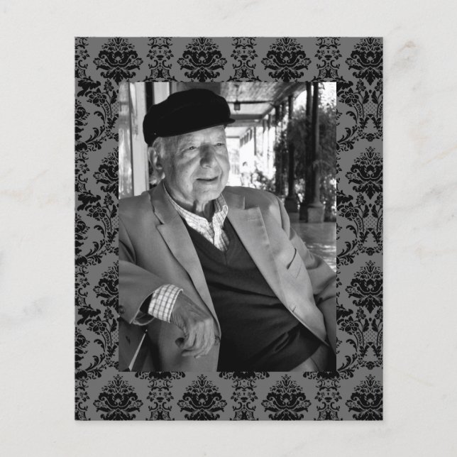 En recuerdo de Memoriam, volante de fotos funerale (Frente)