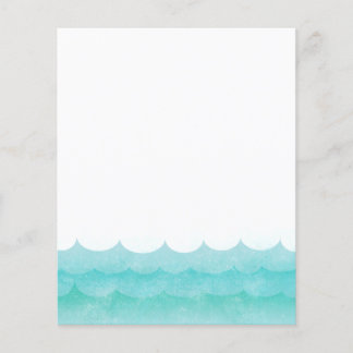 En Sea Nautical Boda Flyers