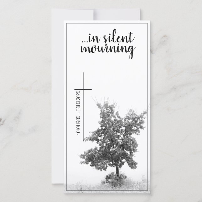 En silencio de duelo - árbol en el prado 2.0 (Anverso)