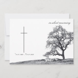 En silencio de duelo - árbol en la pradera
