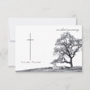 En silencio de duelo - árbol en la pradera