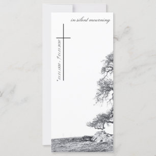 En silencio de duelo - árbol en la pradera