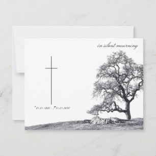En silencio luto - árbol en prado