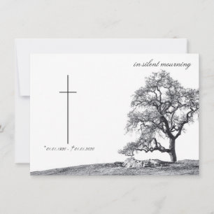 En silencio luto - árbol en prado